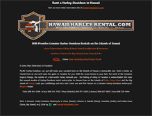 Tablet Screenshot of hawaiiharleyrental.com